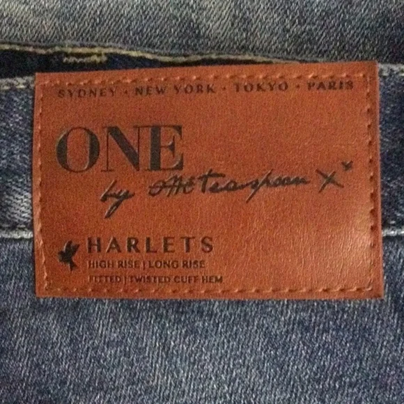 One Teaspoon Harlets Shorts Size 27 With Retro Back Pocket Design